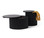 Taskfurn Piza Side Table  - 800 Dia and 600 Dia - Black