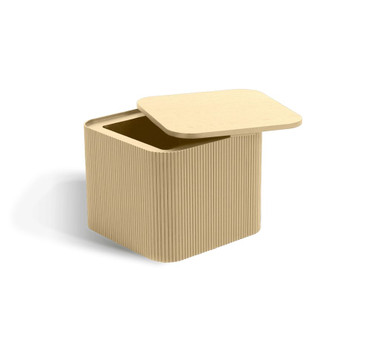 Taskfurn Ripple Side Table Square - Natural Oak