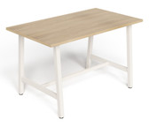 Taskfurn Lean Tall Table 910H - Wild Oak/White