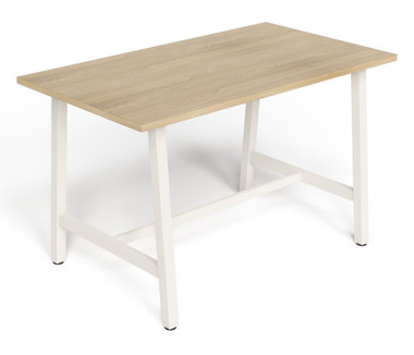 Taskfurn Lean Tall Table 910H - Wild Oak/White