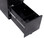 Taskfurn Steel Slimline 3 Drawer Mobile Pedestal - Black - Open