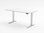 ENV Square Leg Electric Desk - White Top/White Frame