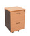 Rapid Worker Mobile Pedestal Two Filing Drawers - Beech/Ironstone