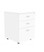 Taskfurn 2 Drawer + 1 File Mobile Pedestal - White