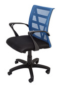 Vienna Mesh Back Chair - Blue Mesh