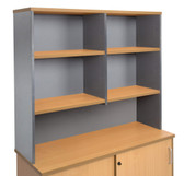 Rapid Worker Hutch - Beech/Ironstone