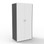 Rapid Worker Lockable Cupboard - Natural White/Ironstone
