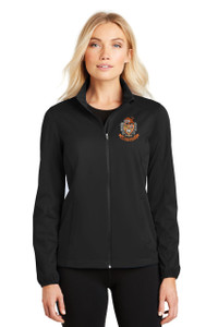 Brentsville EMBROIDERED Ladies Port Authority Active Soft Shell Jacket - DEEP BLACK