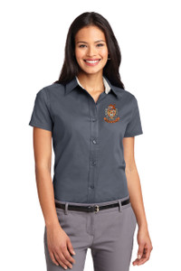 Brentsville EMBROIDERED Ladies Easy Care Short Sleeve Dress Shirt