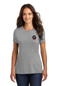 Gutterglove® FLC BLACK & RED G - Premium Ladies Tee - Grey Frost