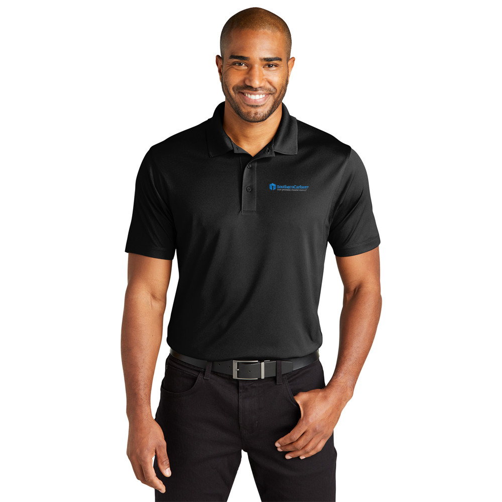SouthernCarlson Unisex C-FREE Polo - Black w/Full Color Logo ...