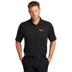 Ozark Aeroworks EMBROIDERED RED & WHITE AN EAGLE PARTNER - Lightweight Snag-Proof Tactical Polo - Black