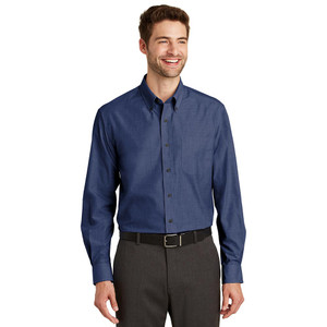 Meeks Port Authority® Crosshatch Easy Care Shirt