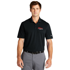 Ozark Aeroworks EMBROIDERED RED & WHITE AN EAGLE PARTNER - Nike Dri-FIT Micro Pique 2.0 Polo - Black