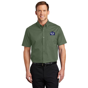 US LBM Short Sleeve Easy Care Shirt - Clover