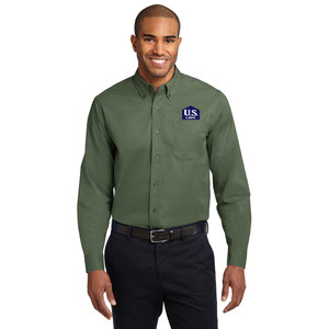 US LBM Long Sleeve Easy Care Shirt - Clover