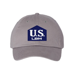 US LBM - CAP FRONT - Unstructured Cap - Grey