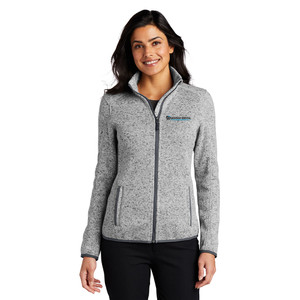 Wilkinson Dental Ladies Premium Sweater Fleece Jacket - Grey Heather