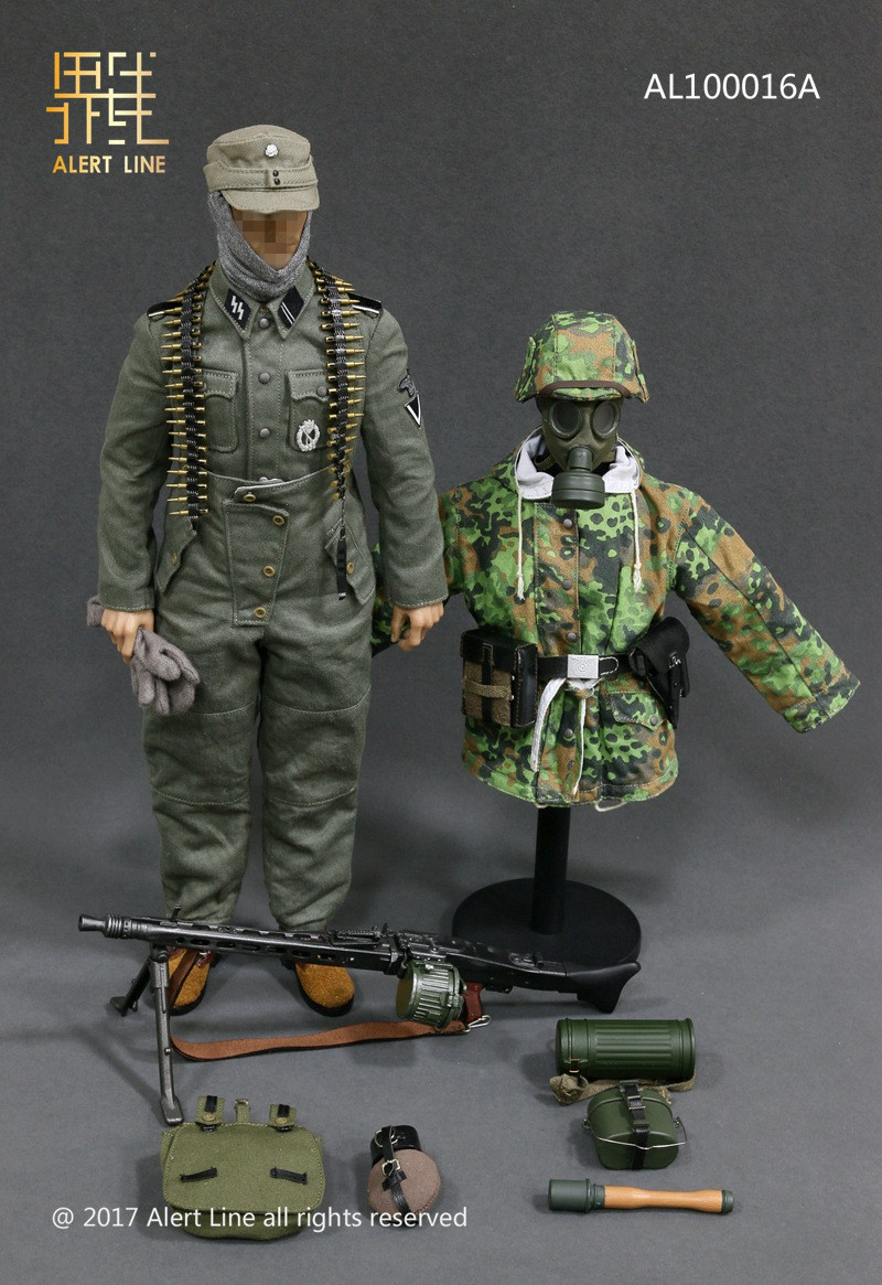 1//6th scale toy accessory 1 Alert Line German metal helmet with camo cover