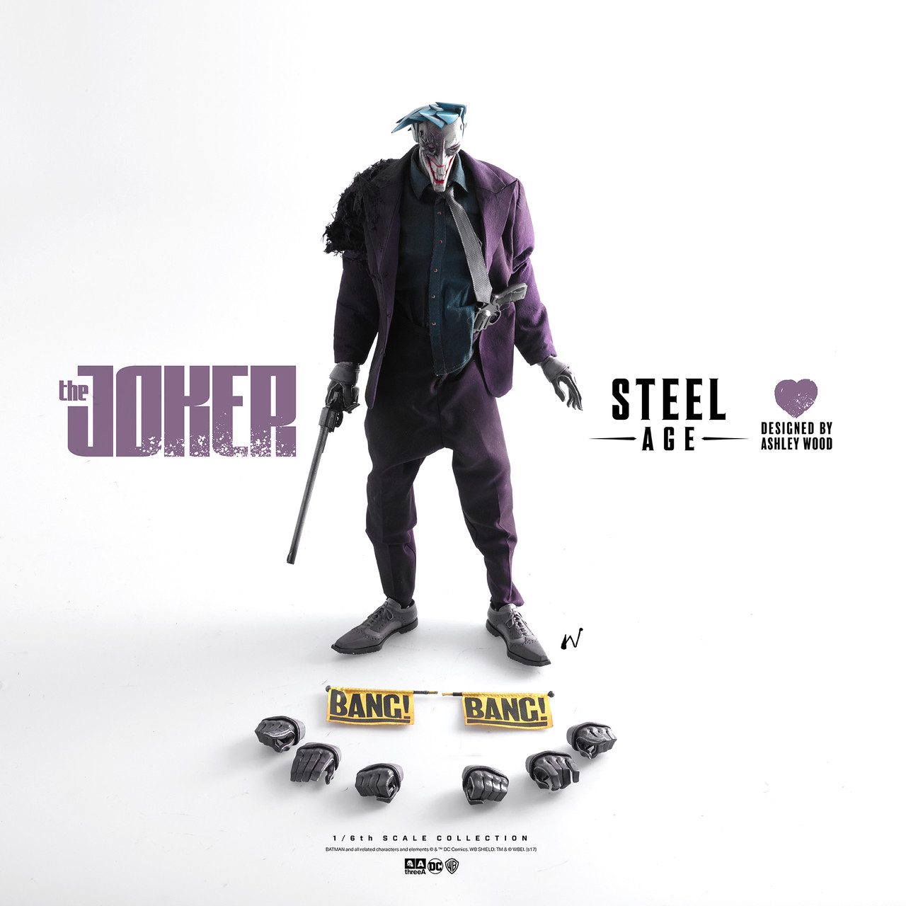 3A-17003] 3A ThreeA DC Steel Age the Joker 1/6 Figure Designed by