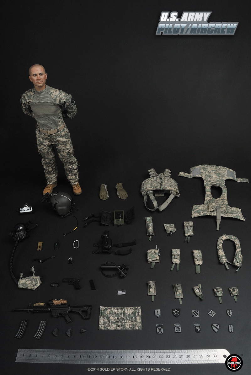 Soldier Story SS087 1/6 U.S.ARMY ACU PILOT/AIRCREW G17 Model for 12" Figure