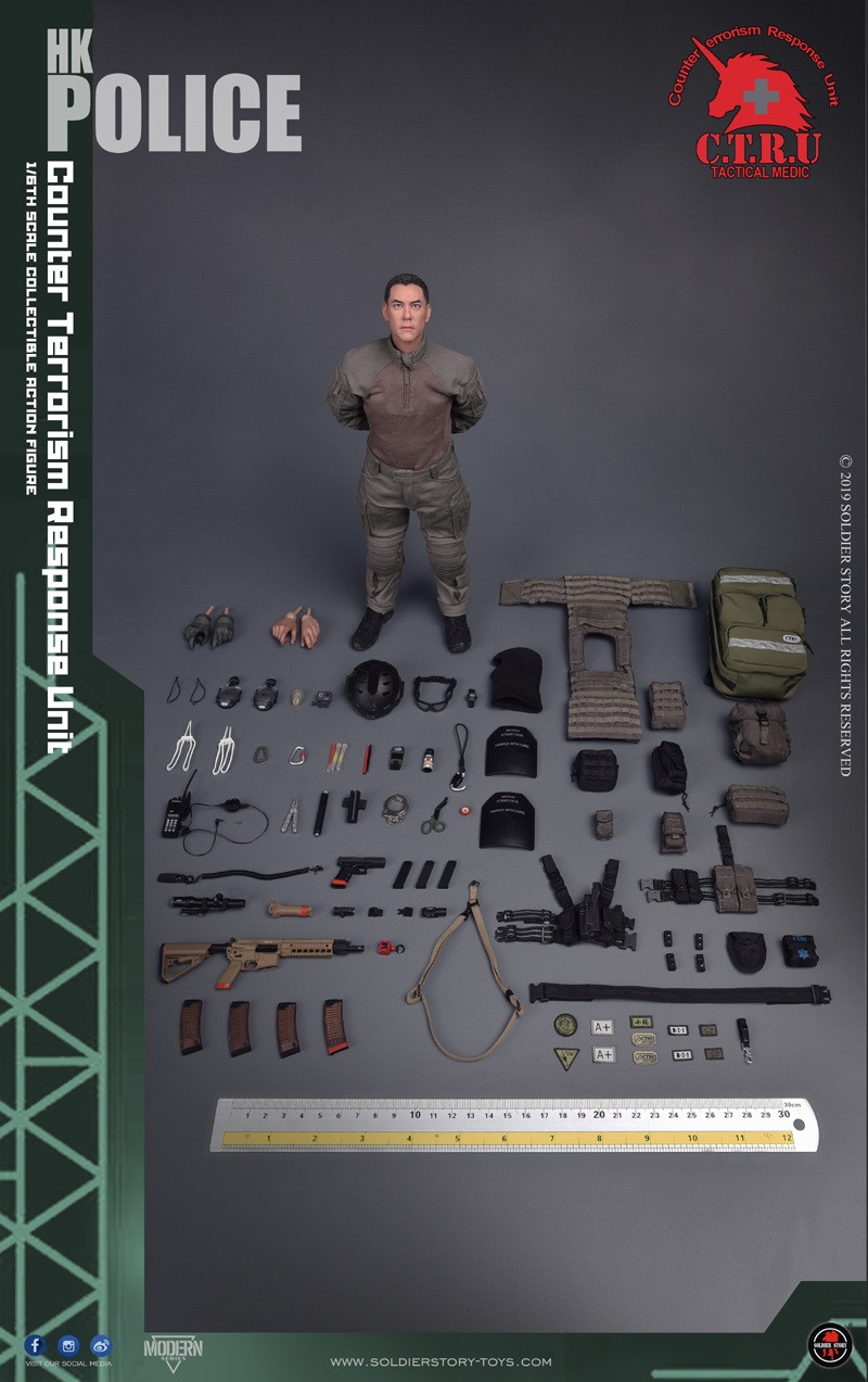 SS-116] 1/6 HK Police CTRU Tactical Medic Figure by Soldier Story