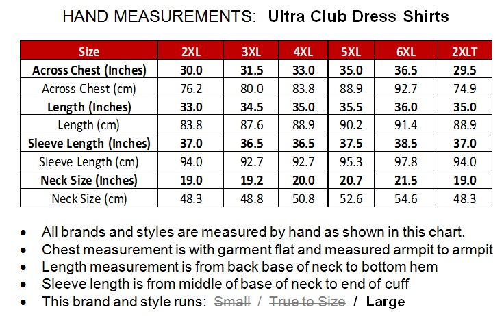Big Men's Dress Shirt by Ultra Club