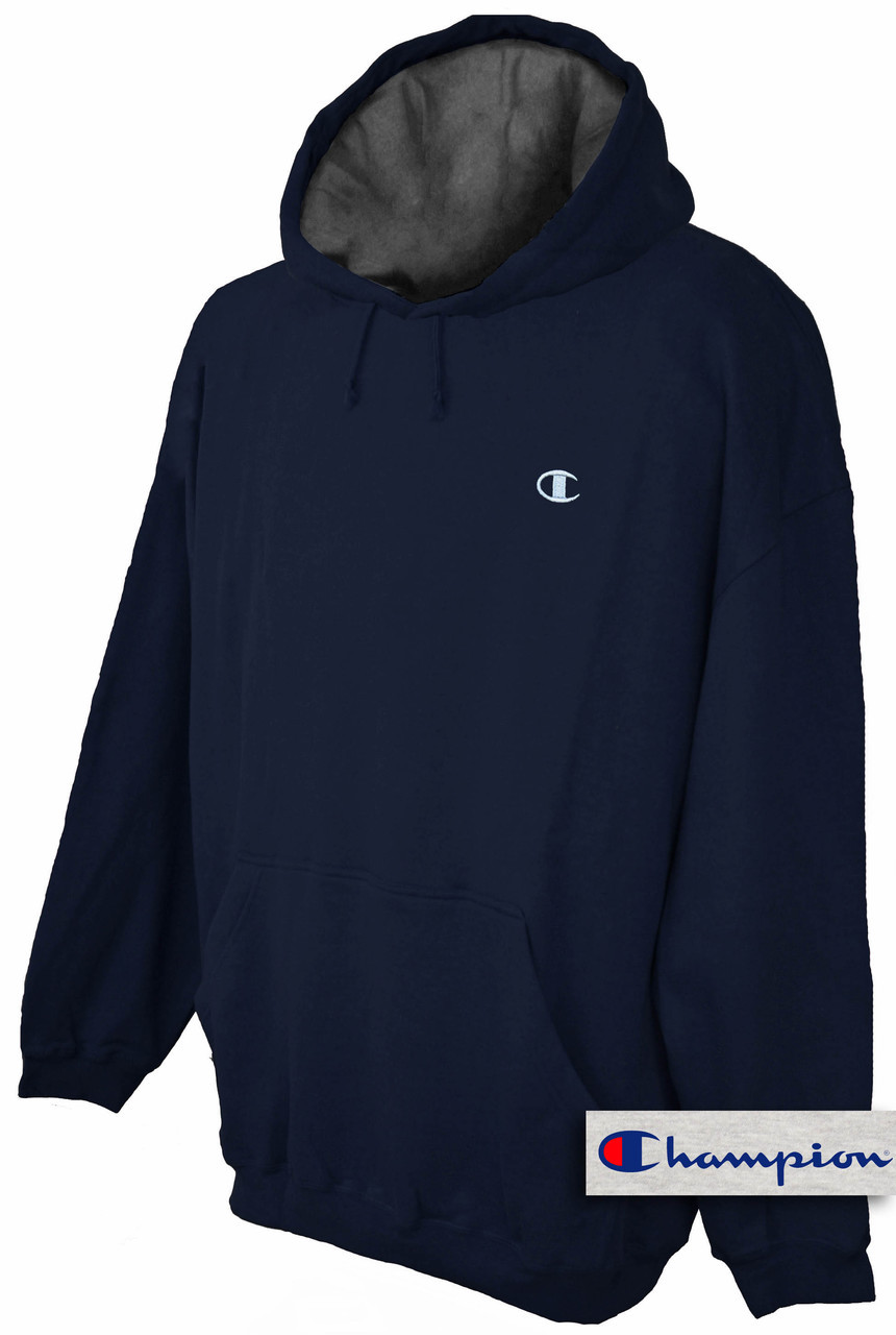 Navy champion hoodie clearance