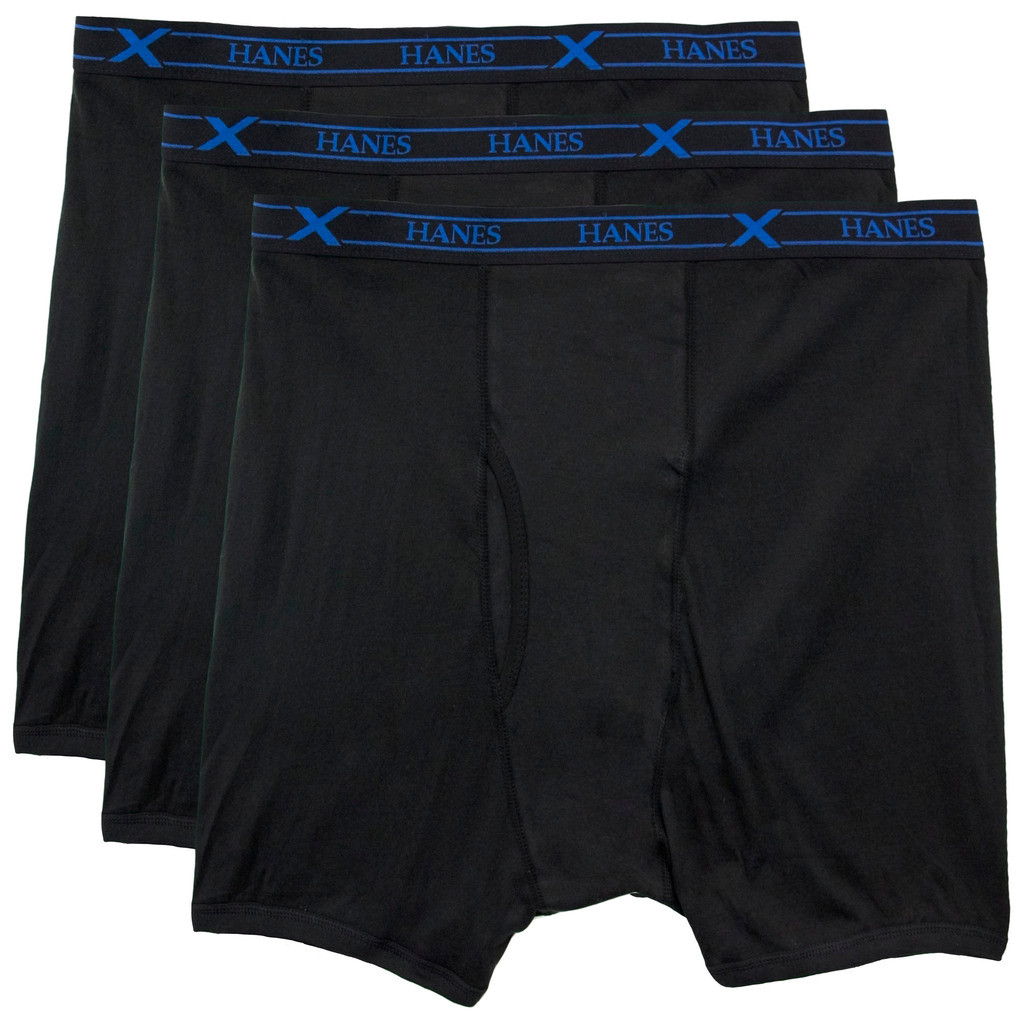 Big Men's Underwear Boxer Briefs 3-Pack by Hanes Ultimate