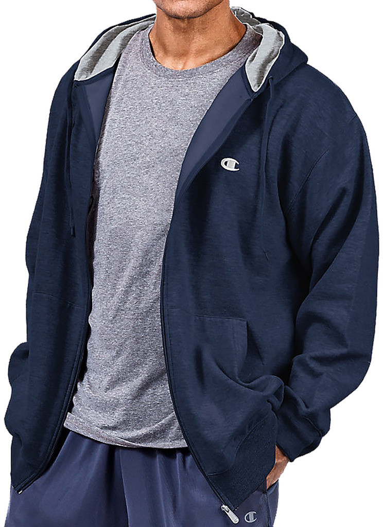 mens navy blue champion hoodie