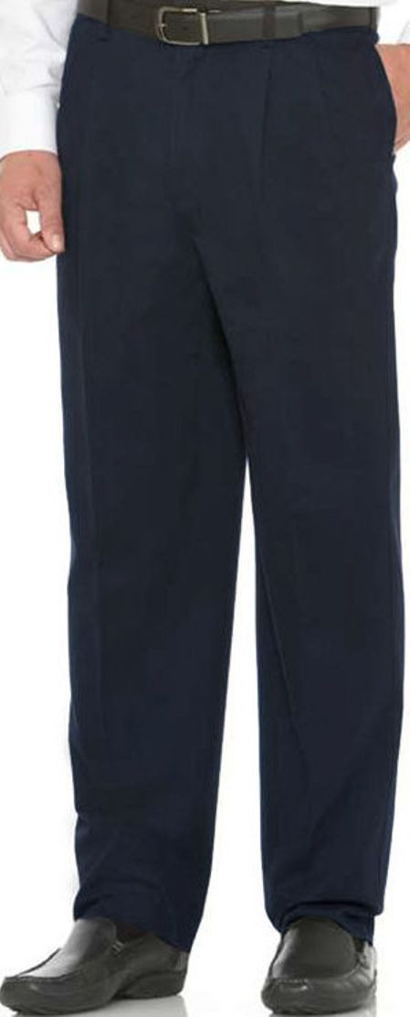 Big Tall Men S Ultimate Performance Casual Pants By Savane In Navy