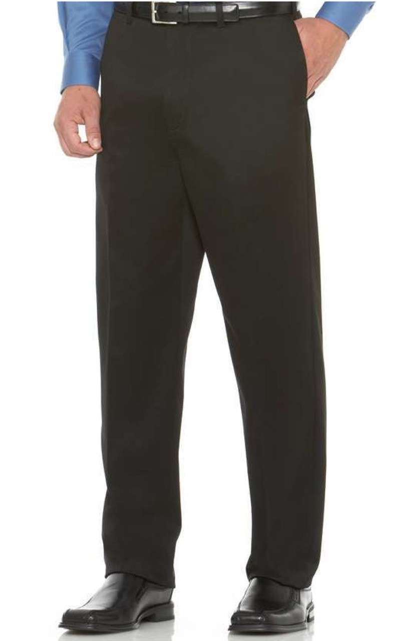 Flat Front Big & Tall Men's Ultimate Performance Casual Pants by Savane