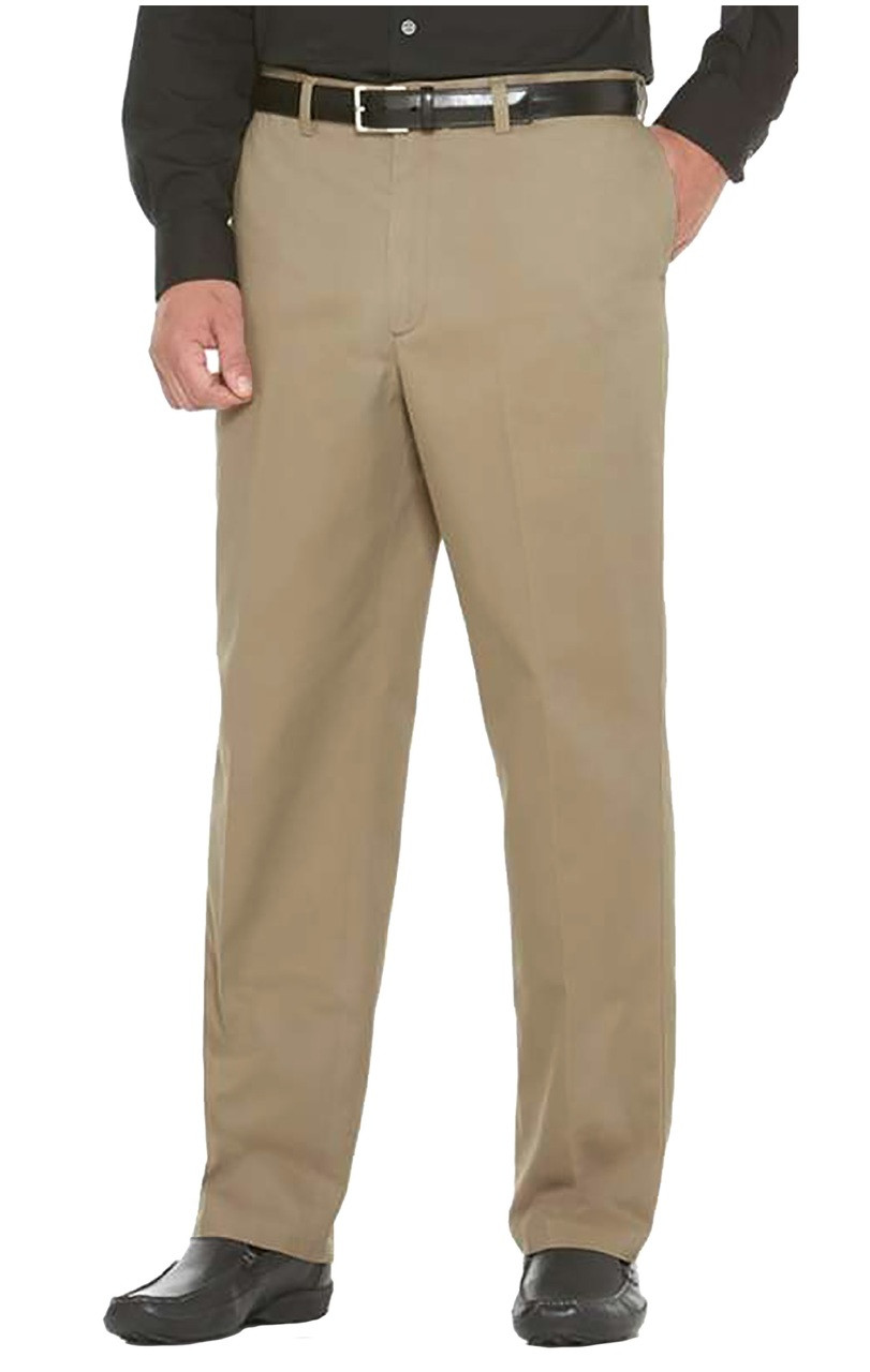 Savane Men/'s Big /& Tall Men/'s Flat Front Stretch Ultimate Performance Chino