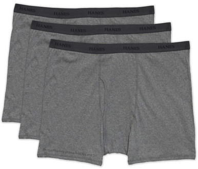 underwear hanes briefs boxer gray pack 740b 8xl 2xl