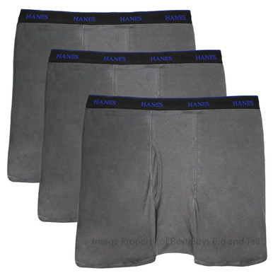 briefs boxer blend cotton gray hanes pack 765a underwear 2xl 3xl 4xl