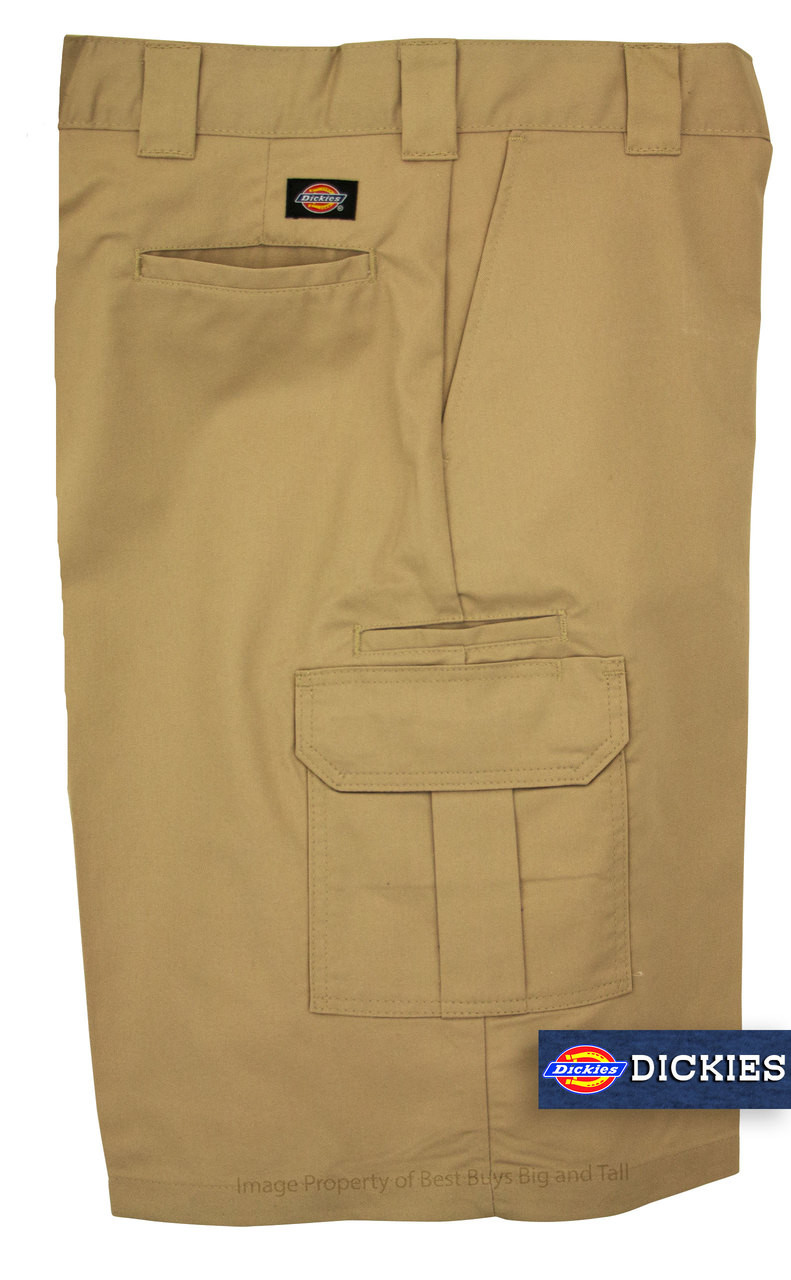 dickies khaki cargo shorts