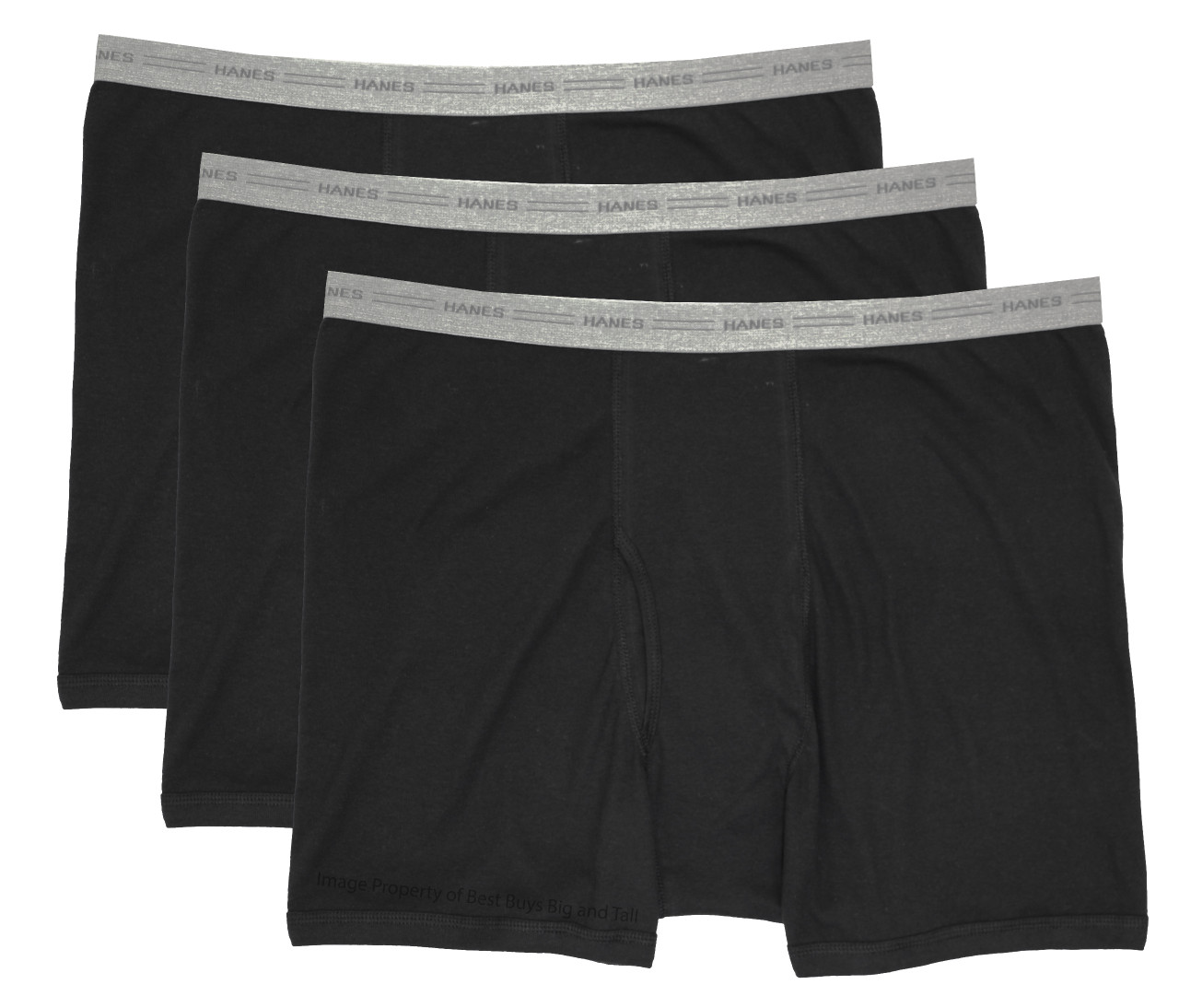 BUY NOW! Big & Tall Men's Black Boxer Briefs 3Pack Underwear