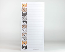 Cat Heads Notepad with optional magnet