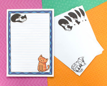 Cats Notepad / Writing Paper - with or without Envelopes