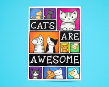 Cats Are Awesome - A4 print