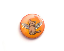 Angel Cat - Fridge Magnet