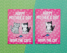Happy Mother's Day From the Cat(s) - Greetings Card 