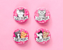 Cat Mum Badge