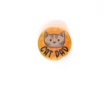 Cat Dad - pin badge 