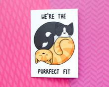 We're the Perfect Fit - Greetings Card - Valentine's Day Love