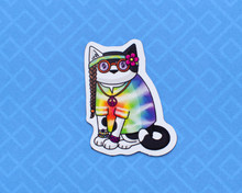 Hippy Cat Magnet