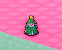 Christmas Tree Cat - Christmas Acrylic Pin