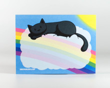 Rainbow Sunshine Kitty Sticky Notes