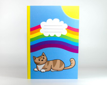 Rainbow Sunshine Cat Notebook - PLAIN