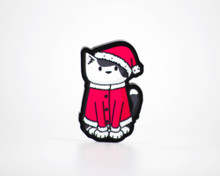 Santa Cat - Christmas Acrylic Pin